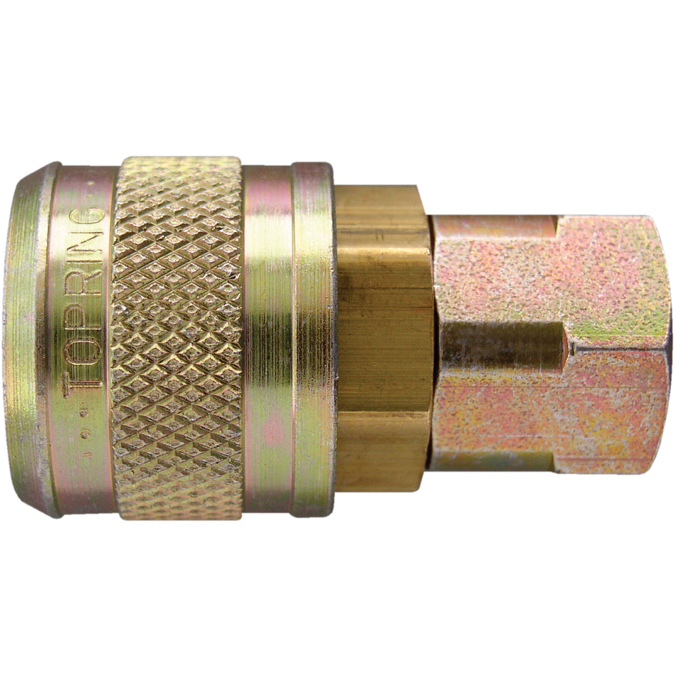 Quick Couplers - 1/4"" Industrial, One Way Shut-Off - Automatic Couplers - TZ184