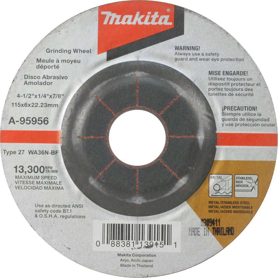 INOX Grinding Wheel - UAF011