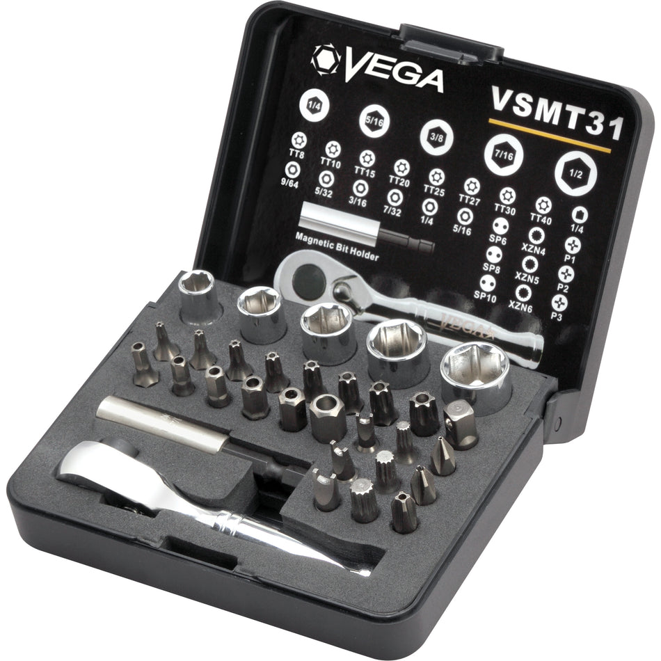 Tamper Proof Bit, Socket & Ratchet Set - UAI345