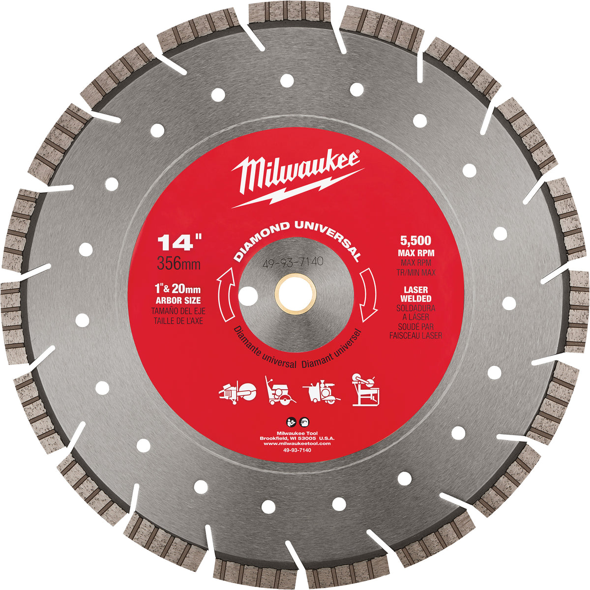 Diamond Universal Segmented Turbo Blade - UAI580