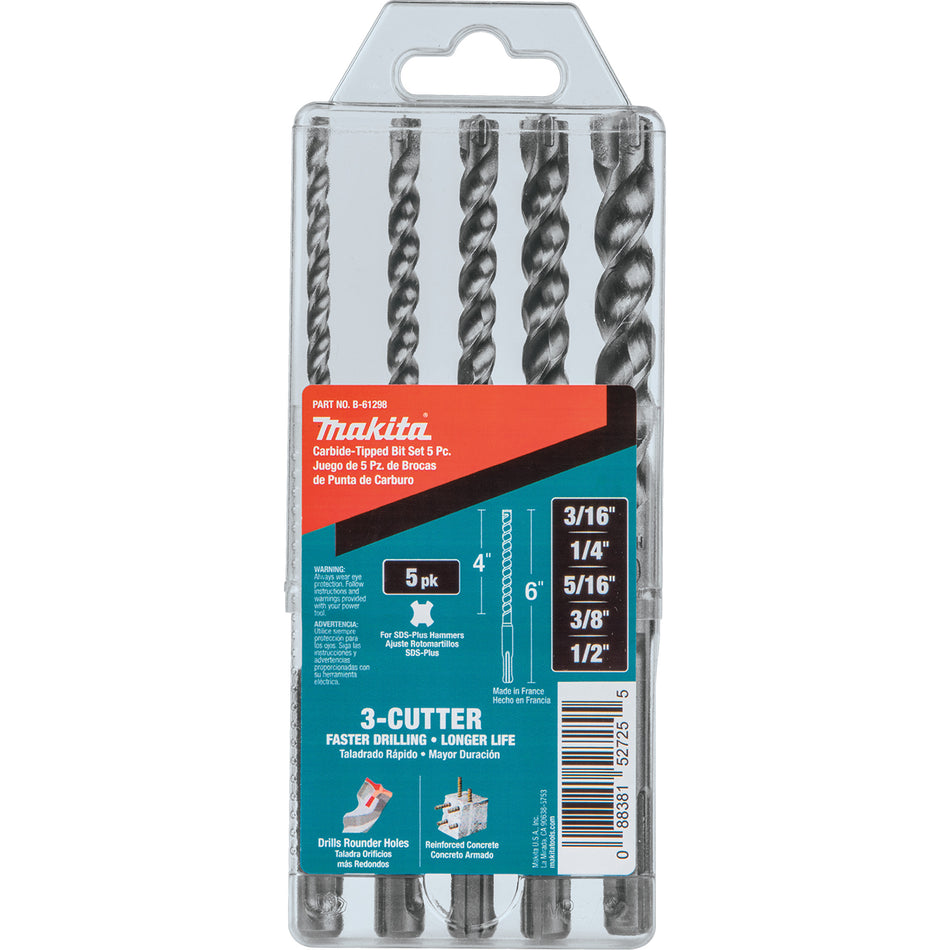 SDS-Plus 3-Cutter Bit Set - UAK274