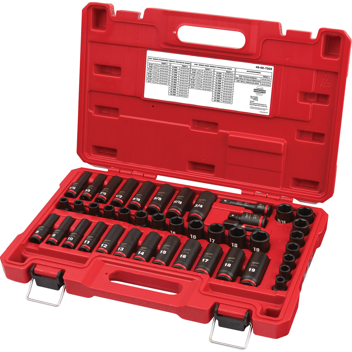 Shockwave™ Impact Duty™ SAE & Metric 6 Point Socket Set - UAK804
