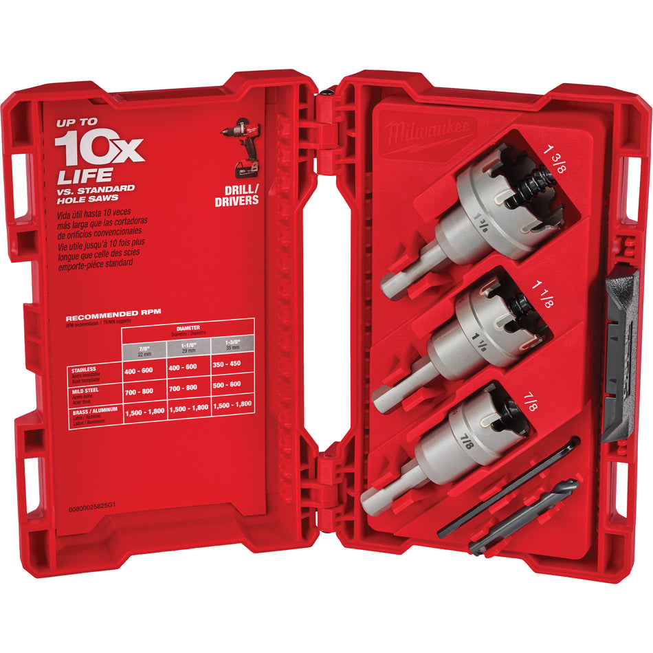 One-Piece Carbide Hole Cutter Set - UAL282