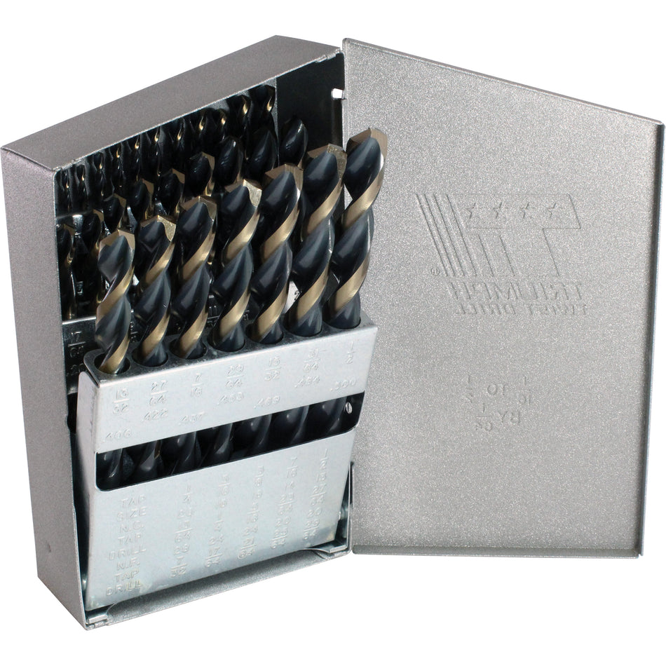 Triumph® ThunderBit® Heavy-Duty T17HD+ Metal Index Jobber Drill Bit Set - UAL876