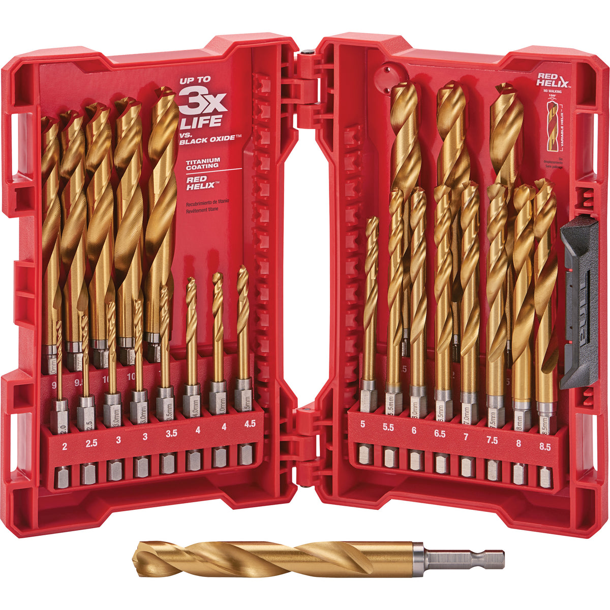 Shockwave™ Red Helix™ Metric Drill Bit Set - UAL982