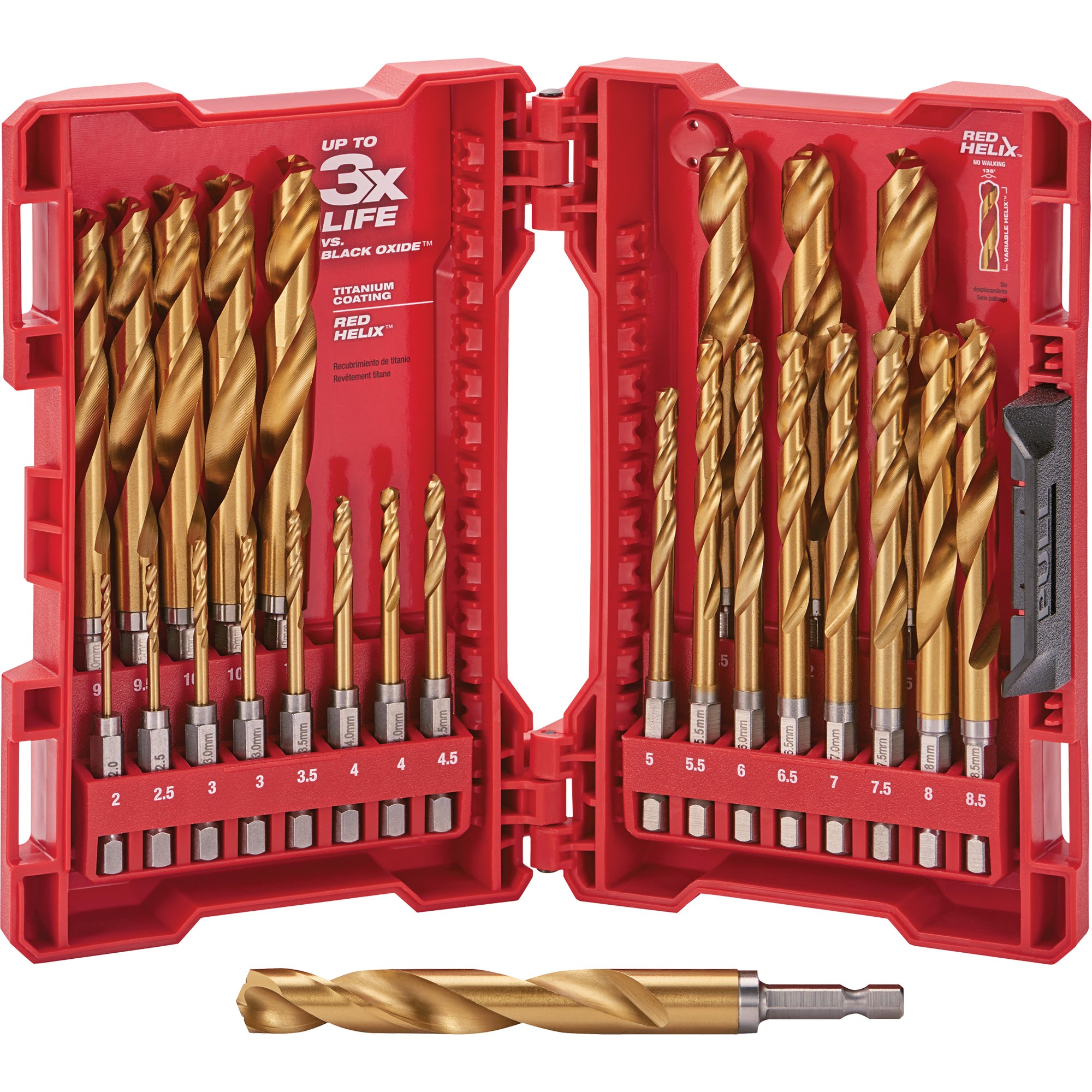 Shockwave™ Red Helix™ Metric Drill Bit Set - UAL982