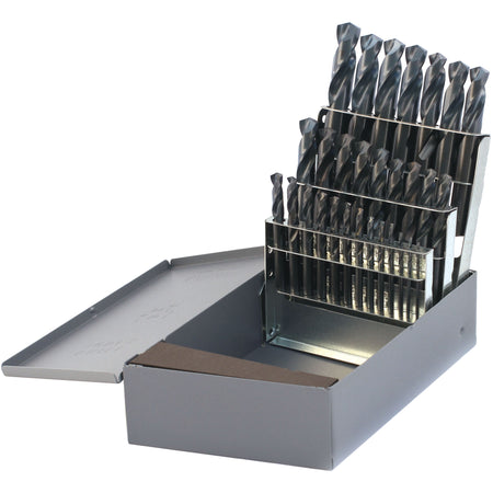 Drillco® USA Heavy-Duty Stubby Screw Machine Length Drill Bit Set - UAP260