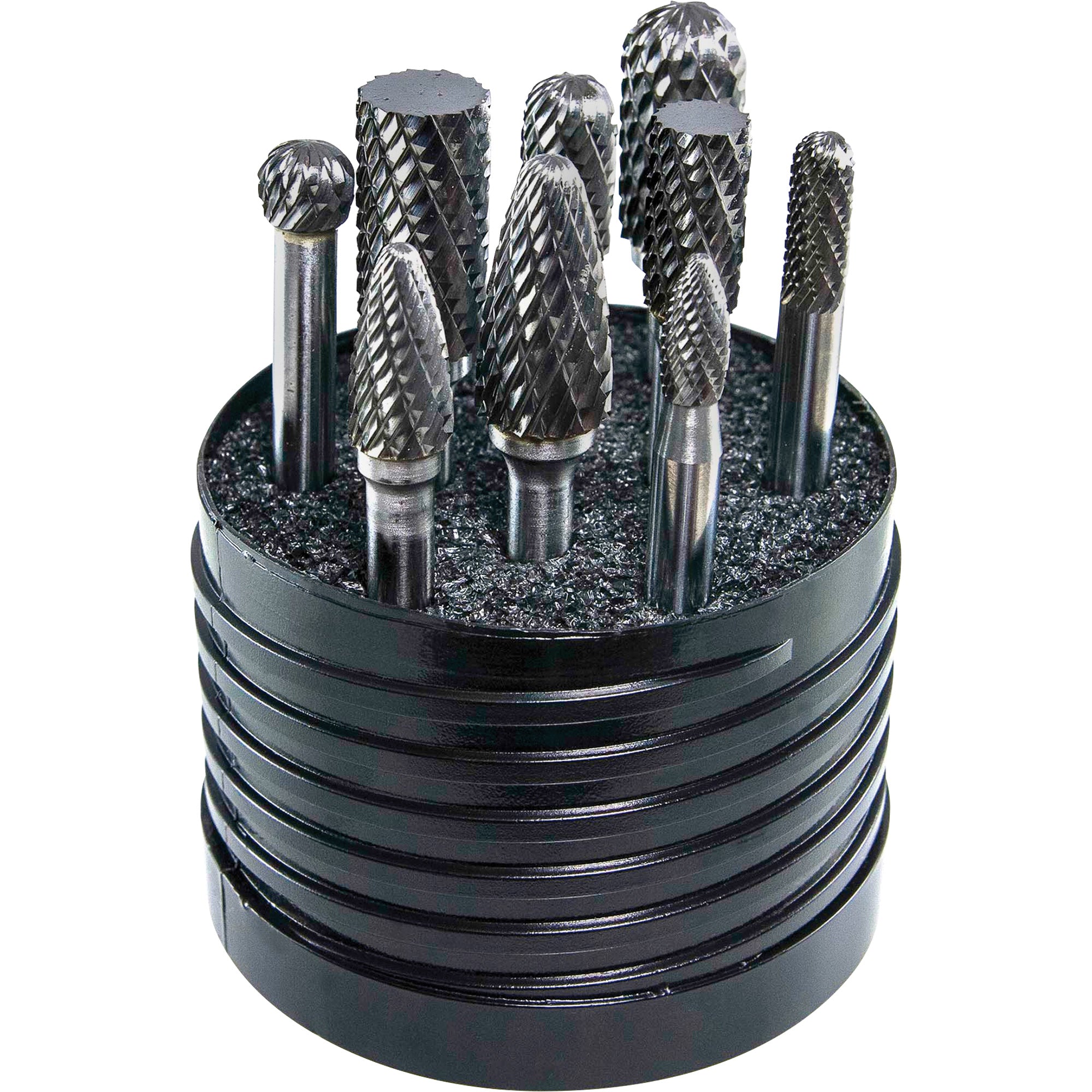 Drillco® Magnum SET 1 Solid Carbide Single Cut Burr Set - UAS124