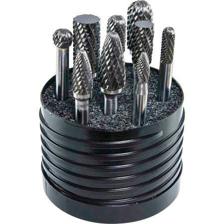 Drillco® Magnum SET 1 Solid Carbide Double Cut Burr Set - UAS123