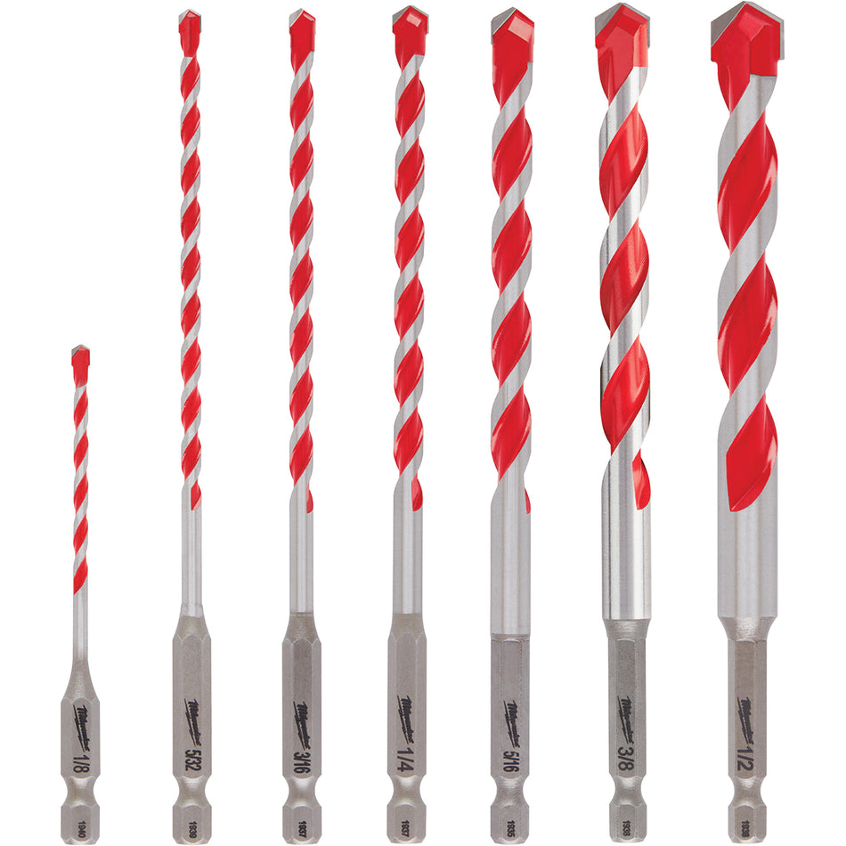 Large Shockwave™ Hammer Drill Bit Kit - UAU170