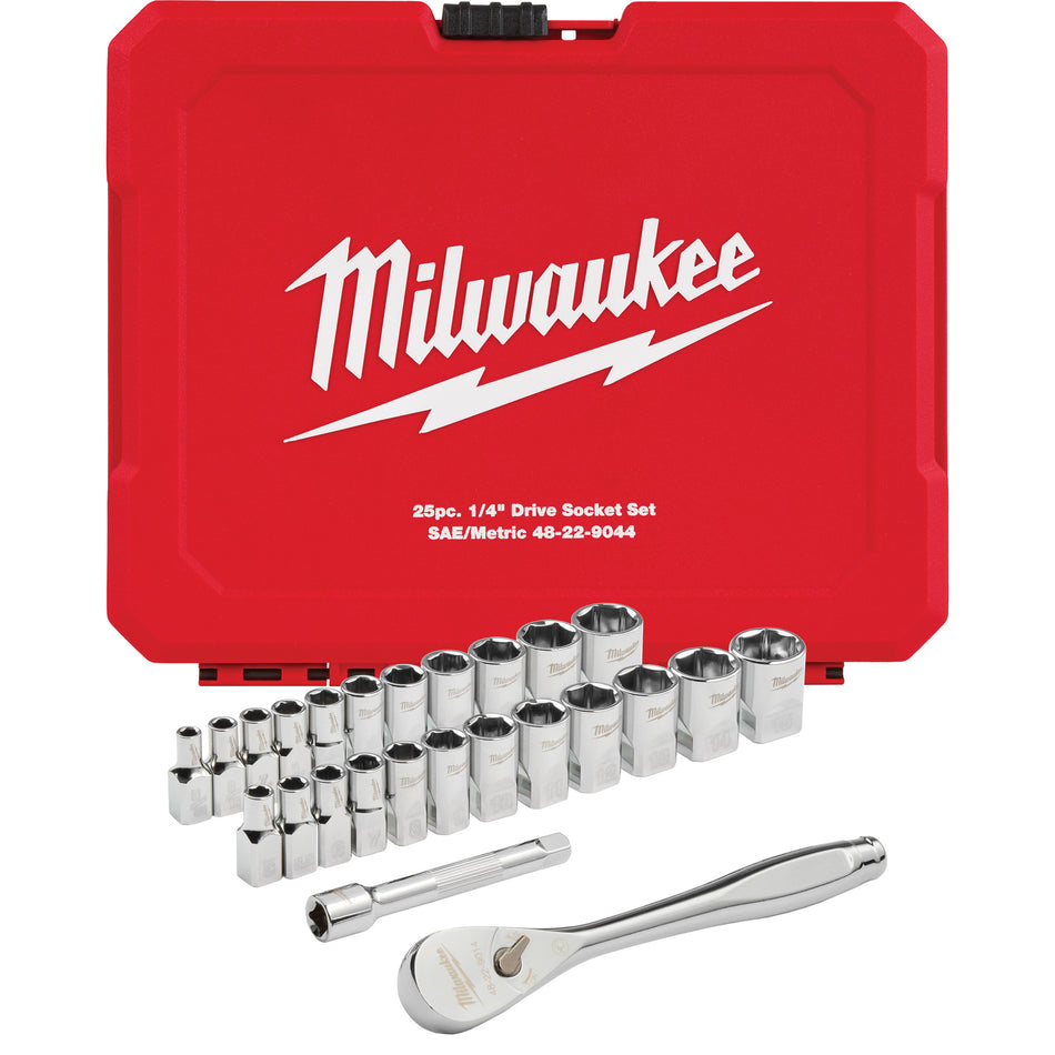Metric & SAE FOUR FLAT™ Sides Ratchet & Socket Set - UAV552