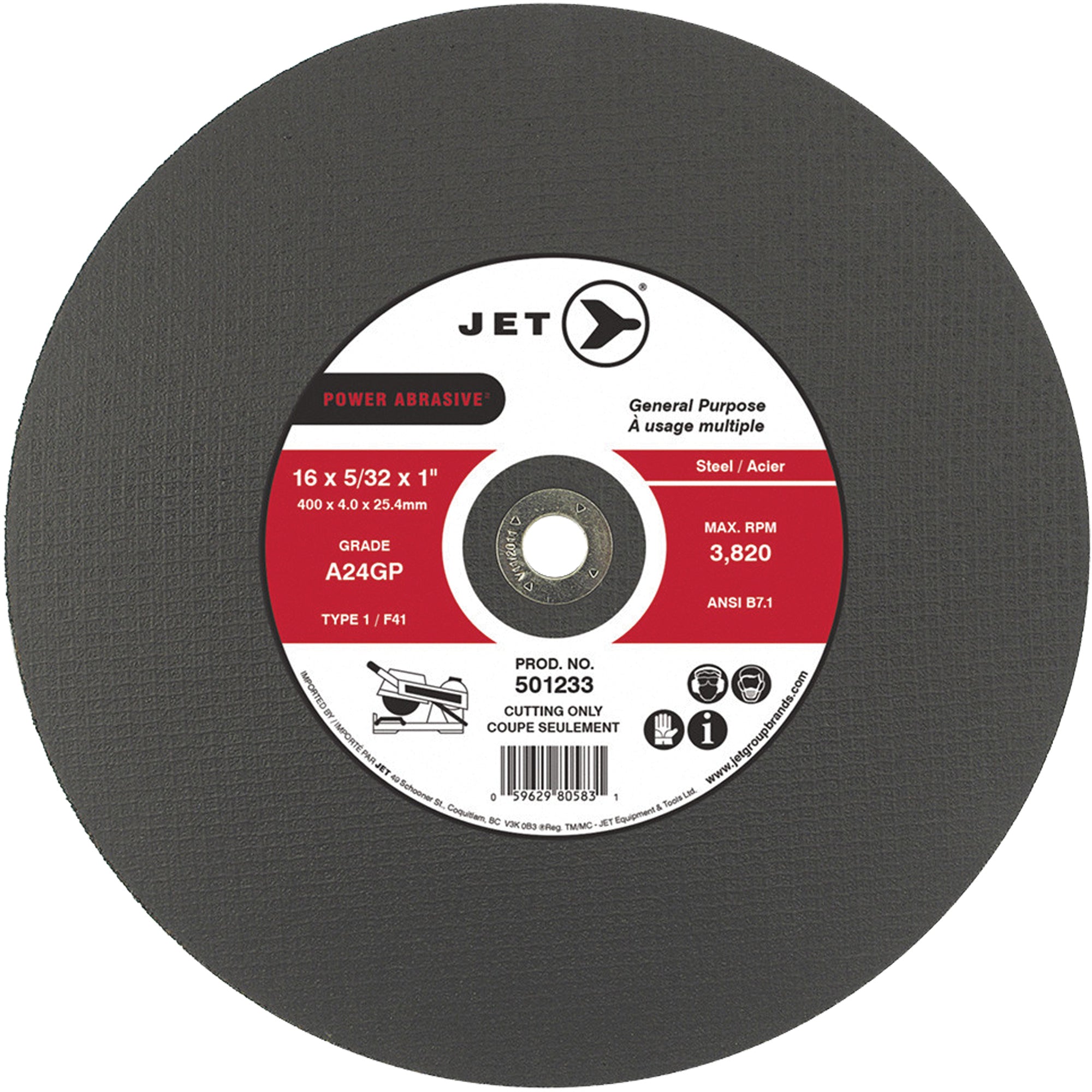 A24GP Power Abrasive Cut-Off Wheel - UAV965